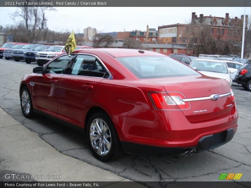 Red Candy / Charcoal Black 2011 Ford Taurus Limited