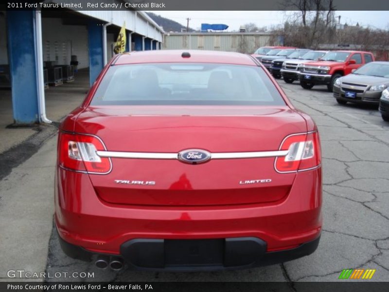 Red Candy / Charcoal Black 2011 Ford Taurus Limited