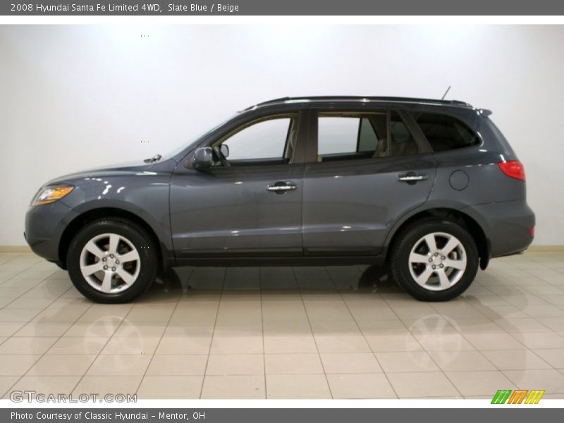 Slate Blue / Beige 2008 Hyundai Santa Fe Limited 4WD