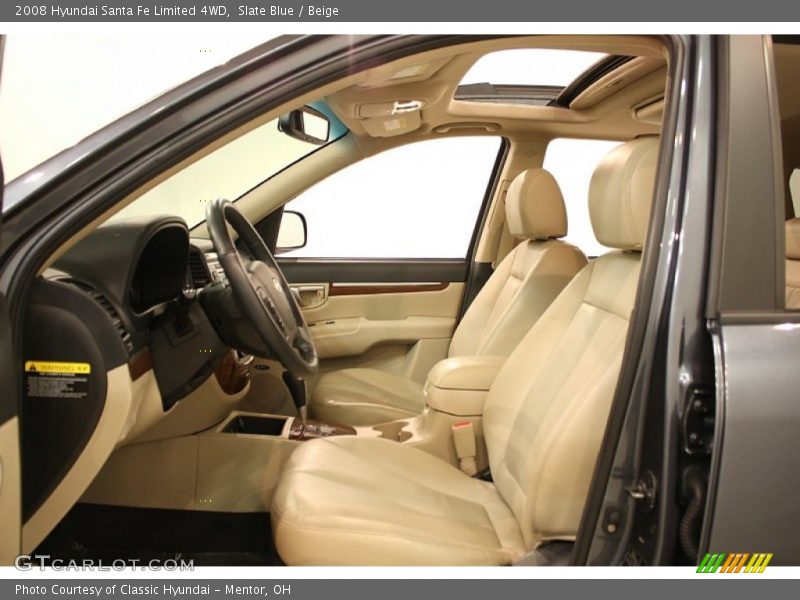 Slate Blue / Beige 2008 Hyundai Santa Fe Limited 4WD