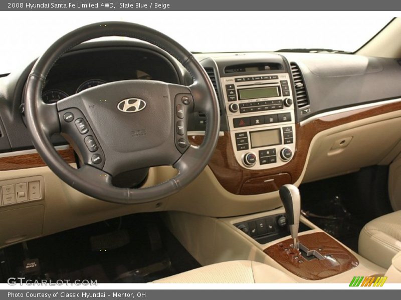 Slate Blue / Beige 2008 Hyundai Santa Fe Limited 4WD