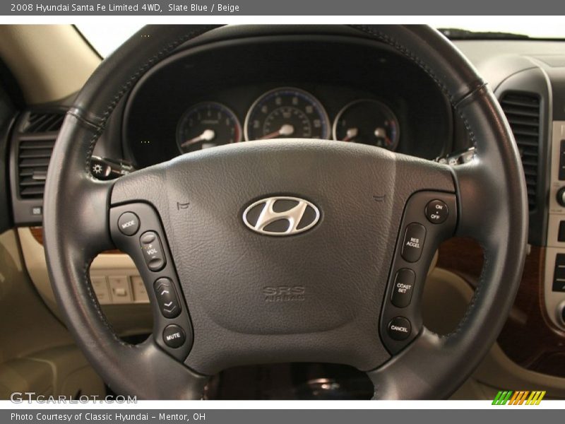 Slate Blue / Beige 2008 Hyundai Santa Fe Limited 4WD