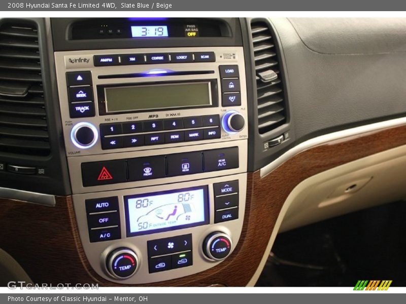 Slate Blue / Beige 2008 Hyundai Santa Fe Limited 4WD