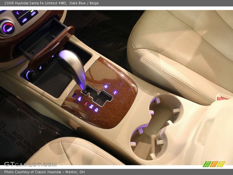 Slate Blue / Beige 2008 Hyundai Santa Fe Limited 4WD