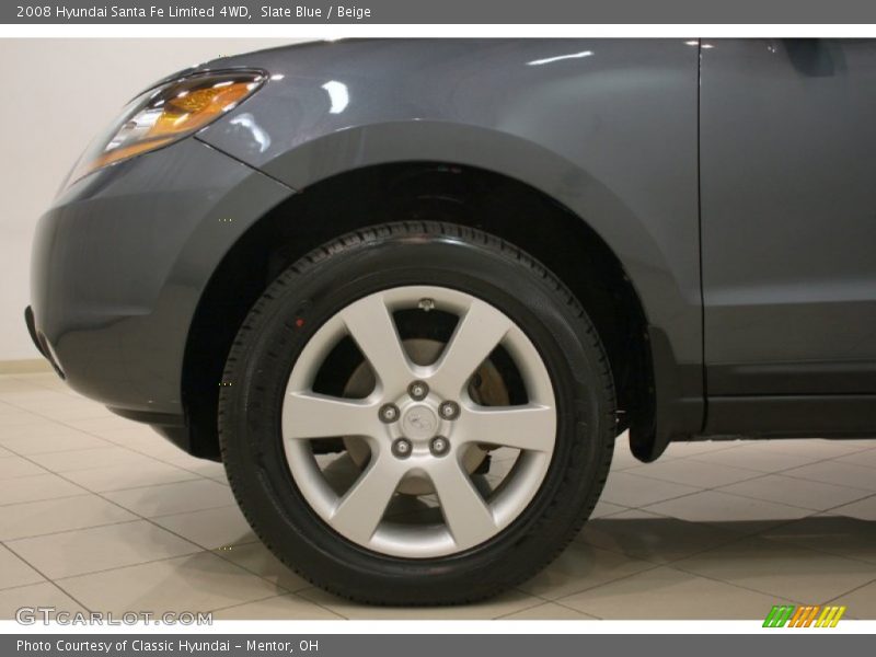 Slate Blue / Beige 2008 Hyundai Santa Fe Limited 4WD