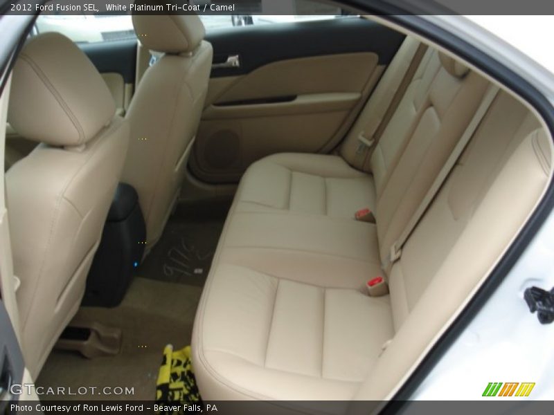 White Platinum Tri-Coat / Camel 2012 Ford Fusion SEL