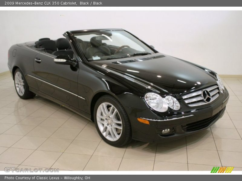 Black / Black 2009 Mercedes-Benz CLK 350 Cabriolet