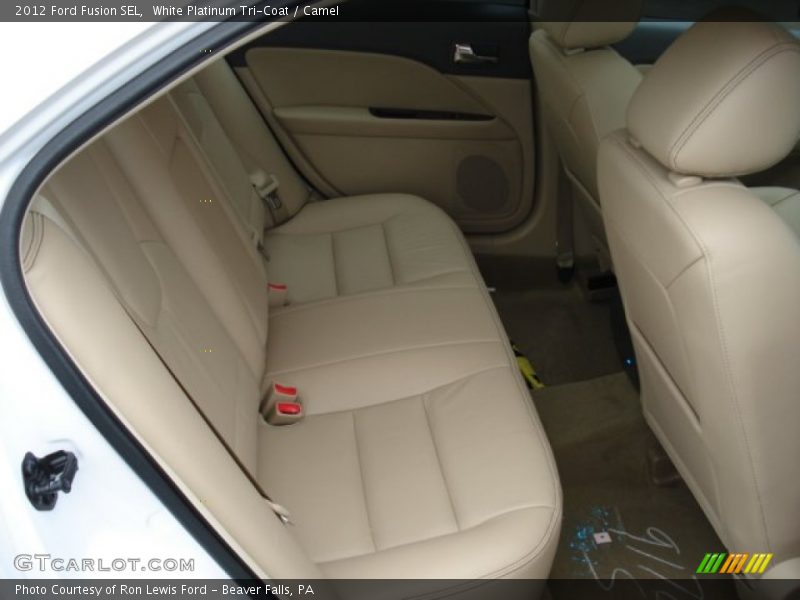 White Platinum Tri-Coat / Camel 2012 Ford Fusion SEL
