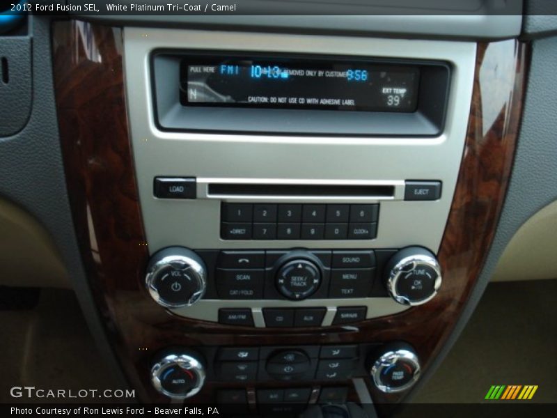 White Platinum Tri-Coat / Camel 2012 Ford Fusion SEL