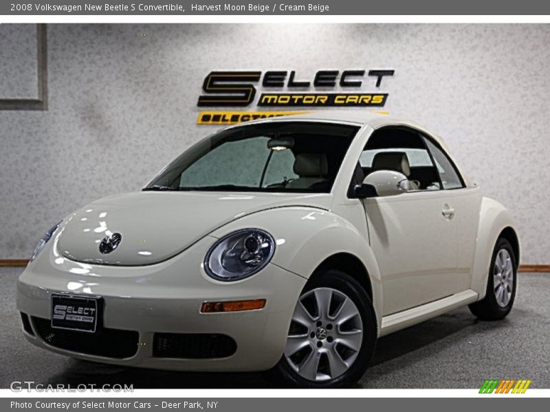 Harvest Moon Beige / Cream Beige 2008 Volkswagen New Beetle S Convertible
