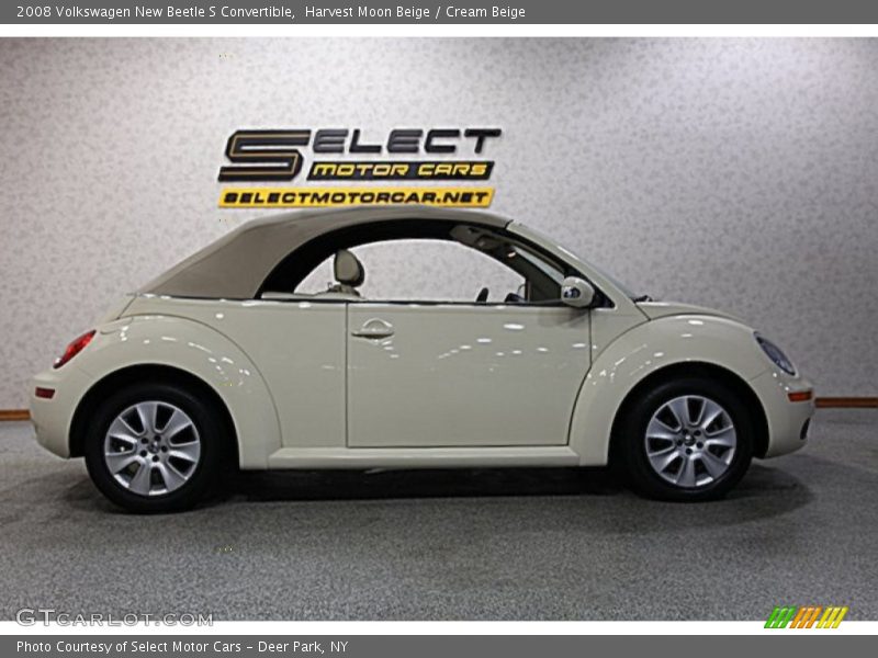 Harvest Moon Beige / Cream Beige 2008 Volkswagen New Beetle S Convertible