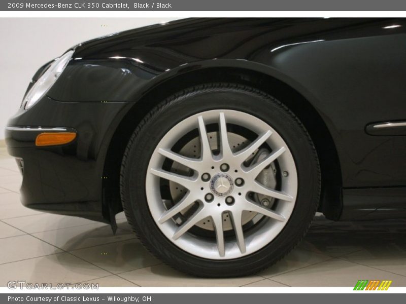 Black / Black 2009 Mercedes-Benz CLK 350 Cabriolet