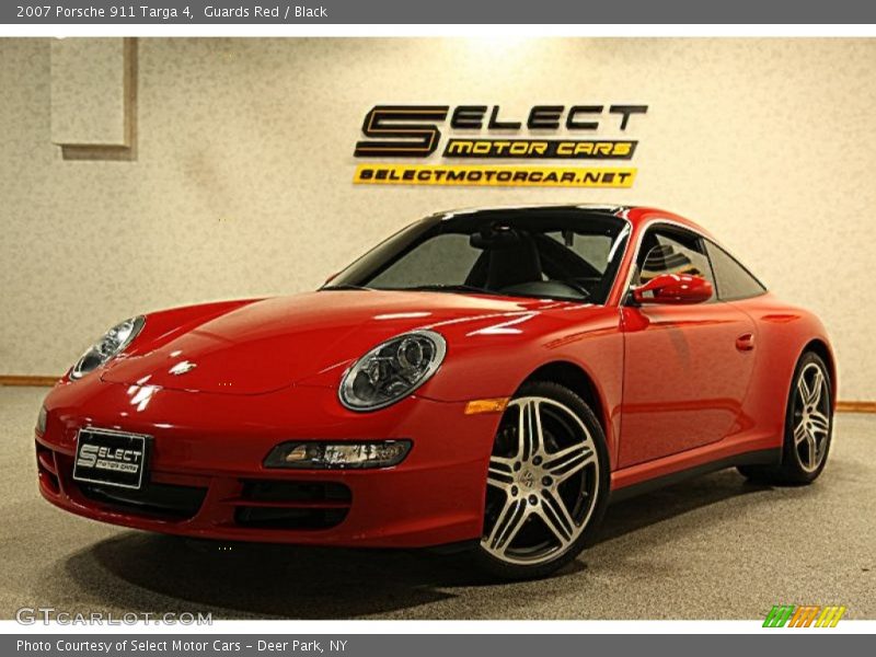 Guards Red / Black 2007 Porsche 911 Targa 4