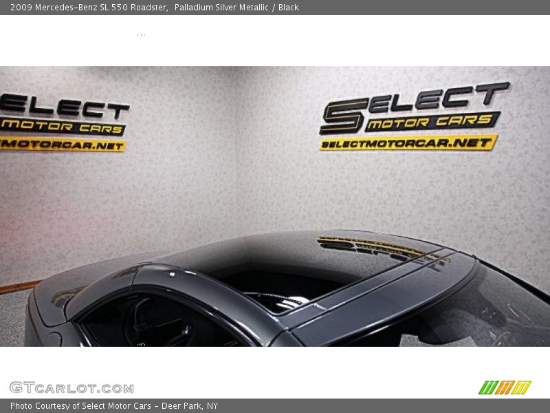 Palladium Silver Metallic / Black 2009 Mercedes-Benz SL 550 Roadster