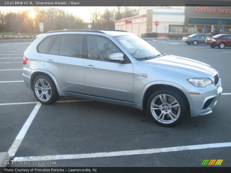 Silverstone Metallic / Black 2010 BMW X5 M