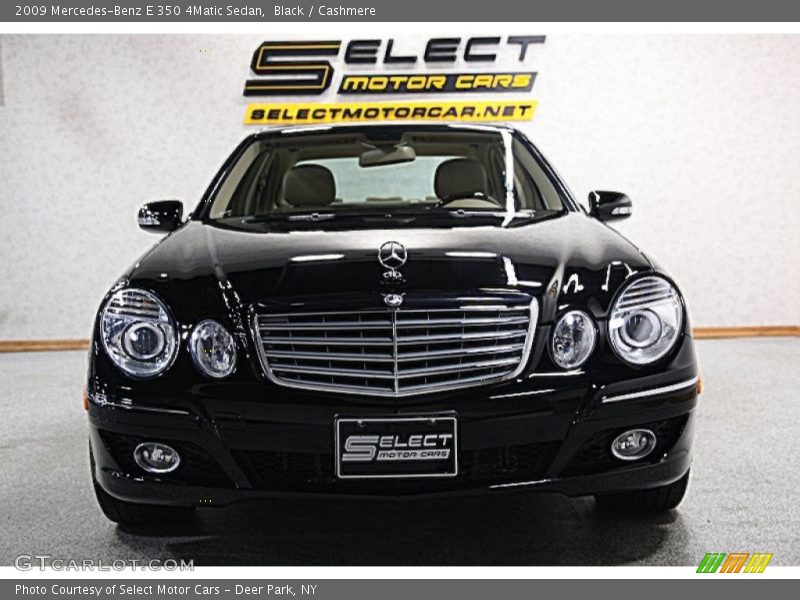 Black / Cashmere 2009 Mercedes-Benz E 350 4Matic Sedan