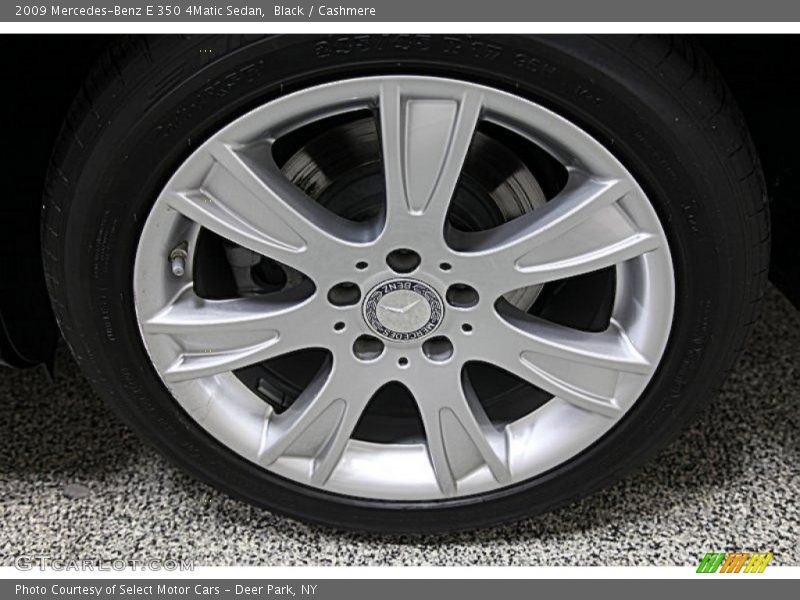 Black / Cashmere 2009 Mercedes-Benz E 350 4Matic Sedan