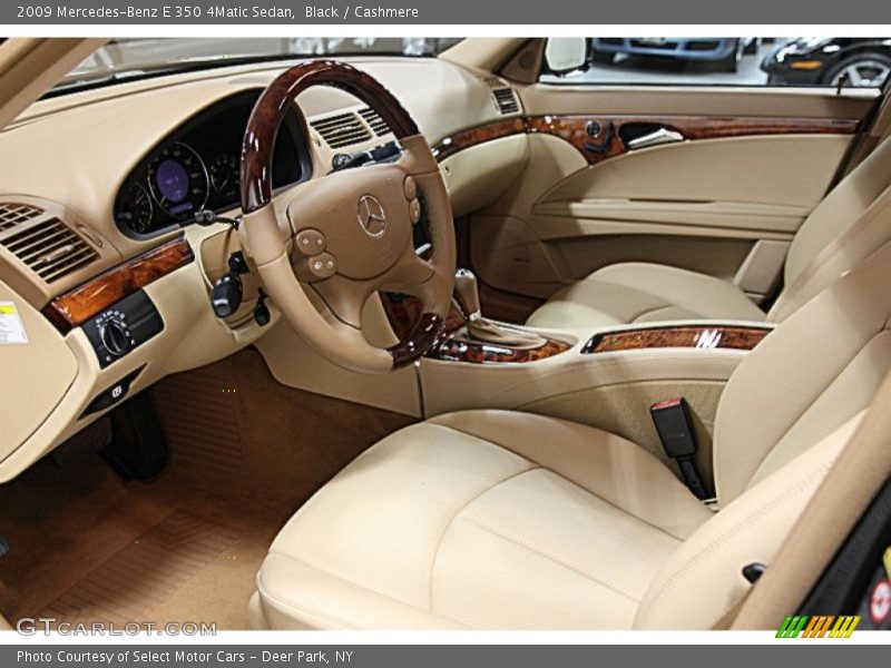 Black / Cashmere 2009 Mercedes-Benz E 350 4Matic Sedan