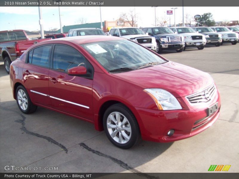 Red Brick Metallic / Charcoal 2010 Nissan Sentra 2.0 SL
