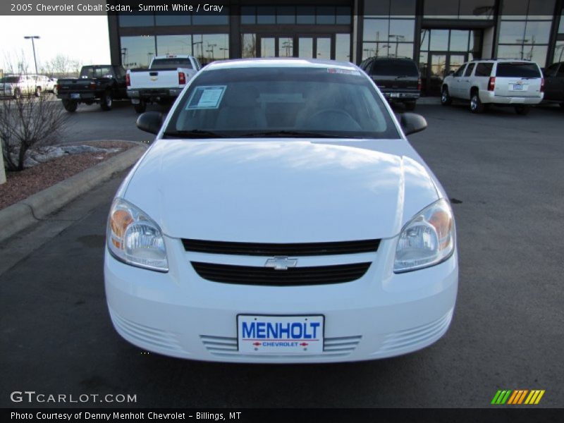 Summit White / Gray 2005 Chevrolet Cobalt Sedan