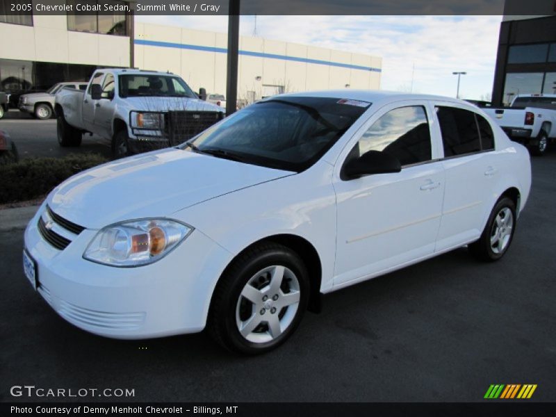 Summit White / Gray 2005 Chevrolet Cobalt Sedan