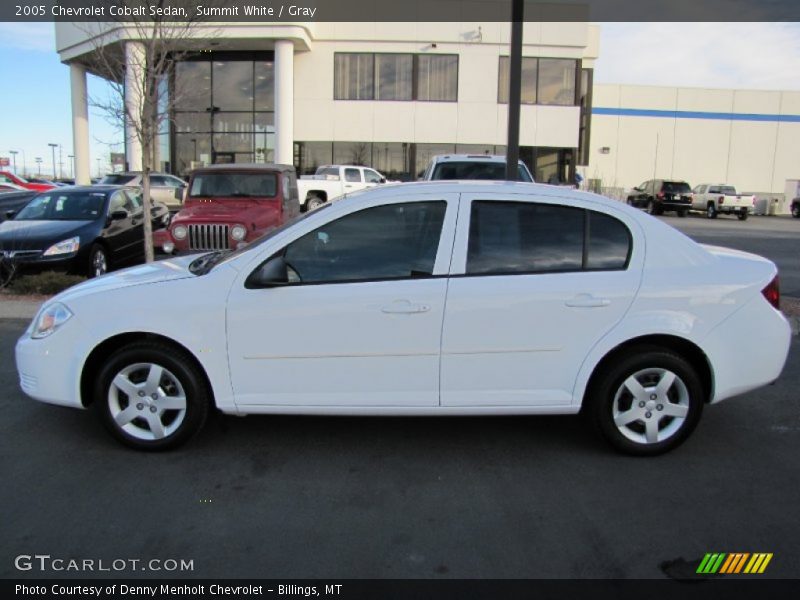 Summit White / Gray 2005 Chevrolet Cobalt Sedan
