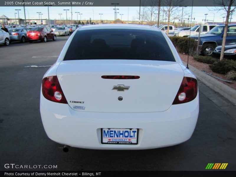 Summit White / Gray 2005 Chevrolet Cobalt Sedan