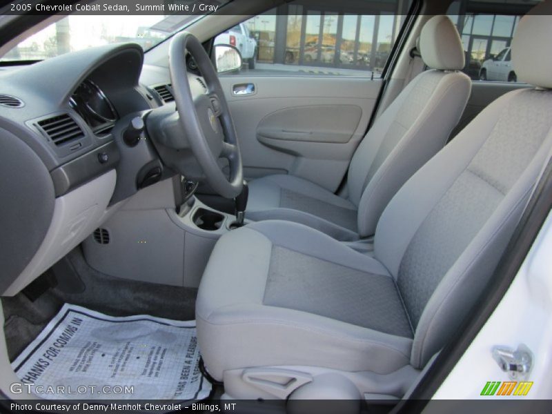 Summit White / Gray 2005 Chevrolet Cobalt Sedan