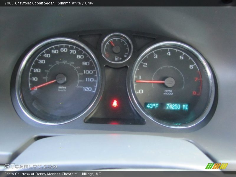 Summit White / Gray 2005 Chevrolet Cobalt Sedan