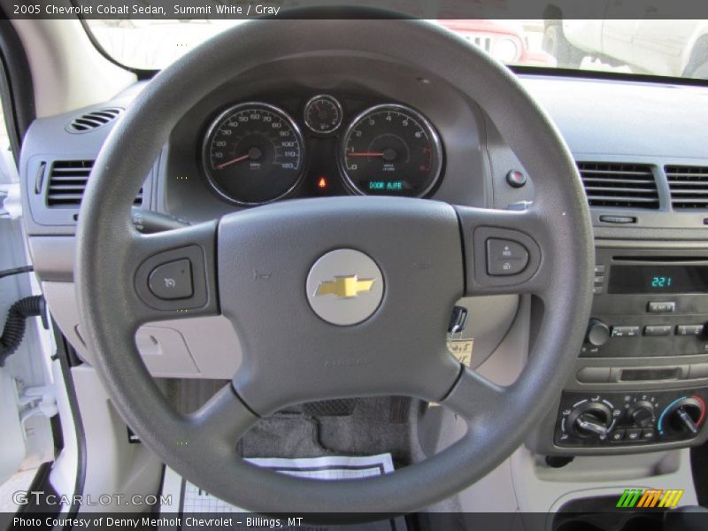 Summit White / Gray 2005 Chevrolet Cobalt Sedan