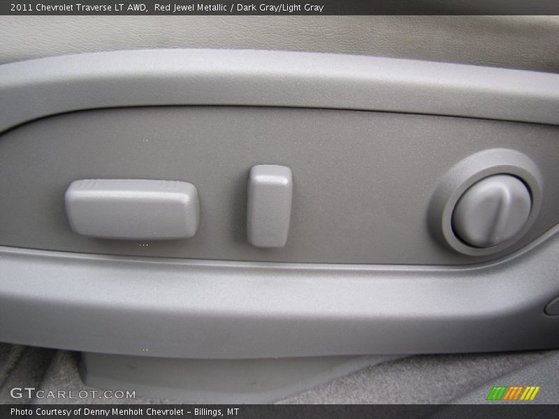 Red Jewel Metallic / Dark Gray/Light Gray 2011 Chevrolet Traverse LT AWD