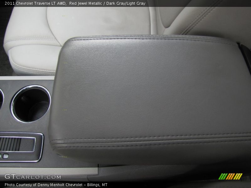 Red Jewel Metallic / Dark Gray/Light Gray 2011 Chevrolet Traverse LT AWD