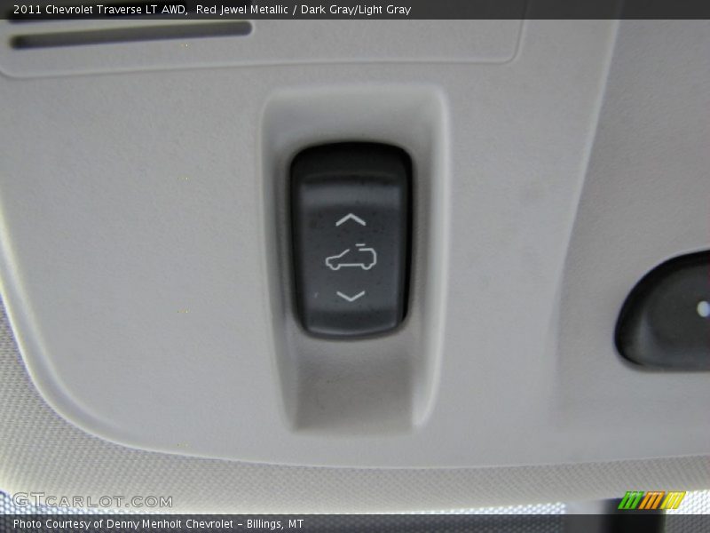 Red Jewel Metallic / Dark Gray/Light Gray 2011 Chevrolet Traverse LT AWD