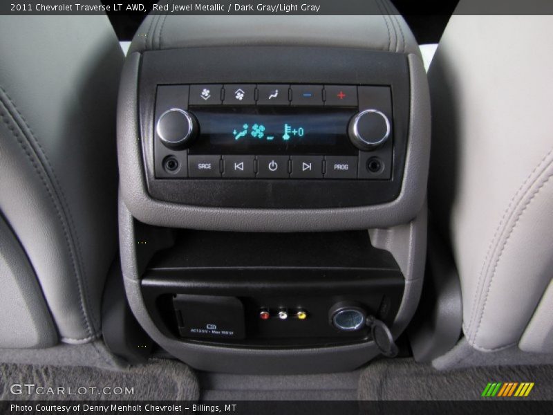 Red Jewel Metallic / Dark Gray/Light Gray 2011 Chevrolet Traverse LT AWD