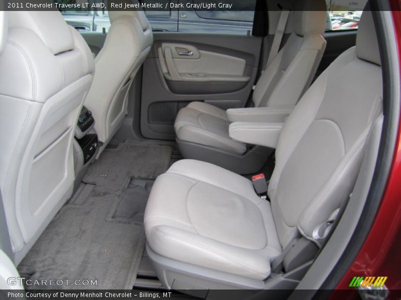 Red Jewel Metallic / Dark Gray/Light Gray 2011 Chevrolet Traverse LT AWD