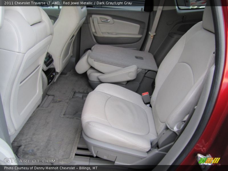 Red Jewel Metallic / Dark Gray/Light Gray 2011 Chevrolet Traverse LT AWD