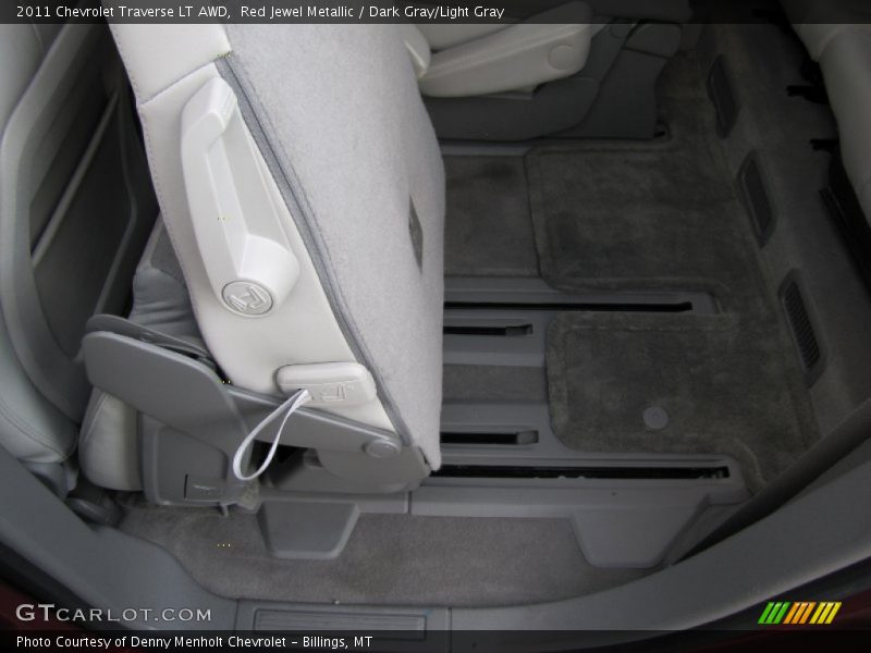 Red Jewel Metallic / Dark Gray/Light Gray 2011 Chevrolet Traverse LT AWD