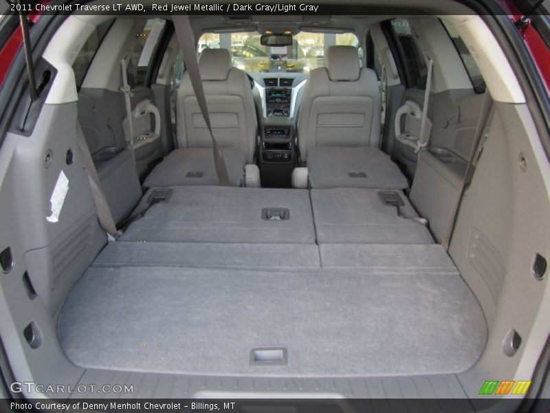 Red Jewel Metallic / Dark Gray/Light Gray 2011 Chevrolet Traverse LT AWD