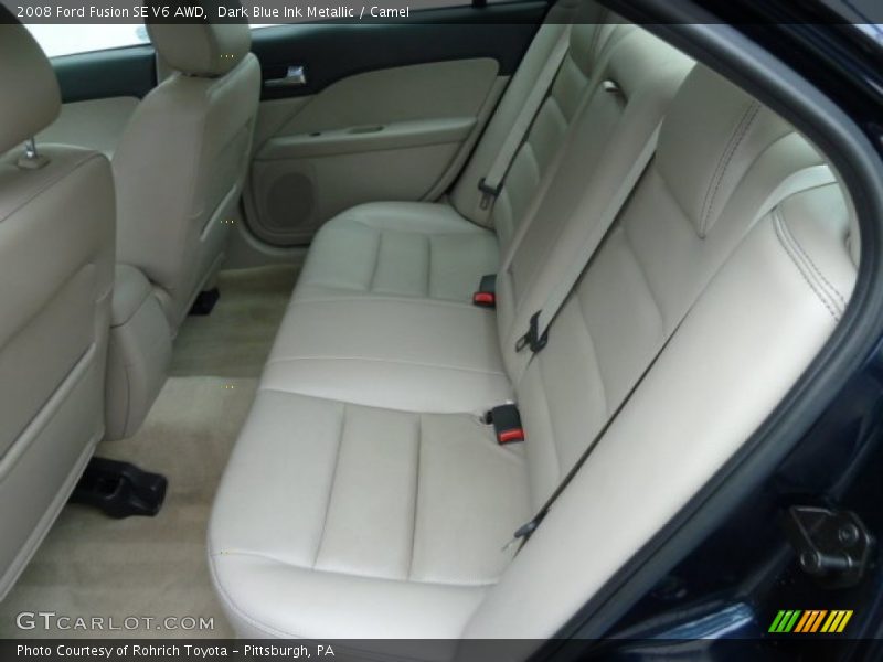 Dark Blue Ink Metallic / Camel 2008 Ford Fusion SE V6 AWD
