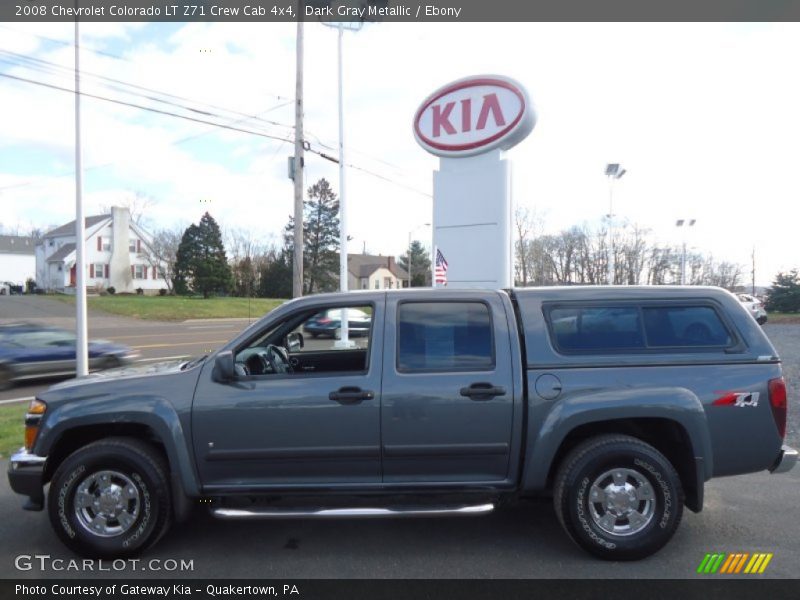 Dark Gray Metallic / Ebony 2008 Chevrolet Colorado LT Z71 Crew Cab 4x4