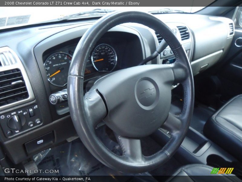 Dark Gray Metallic / Ebony 2008 Chevrolet Colorado LT Z71 Crew Cab 4x4