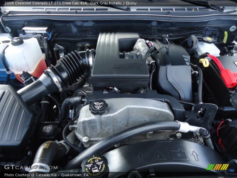 Dark Gray Metallic / Ebony 2008 Chevrolet Colorado LT Z71 Crew Cab 4x4
