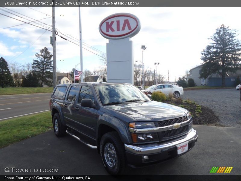 Dark Gray Metallic / Ebony 2008 Chevrolet Colorado LT Z71 Crew Cab 4x4