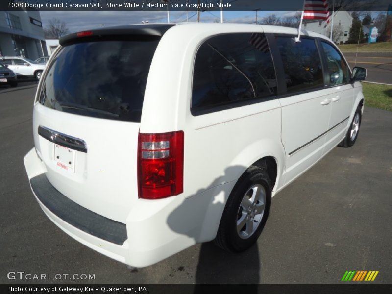 Stone White / Medium Slate Gray/Light Shale 2008 Dodge Grand Caravan SXT