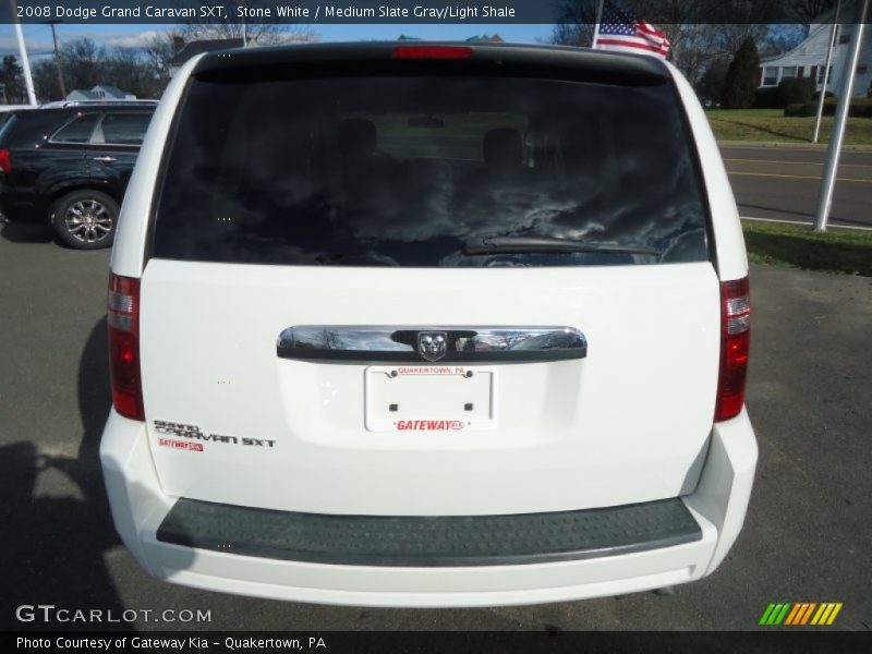 Stone White / Medium Slate Gray/Light Shale 2008 Dodge Grand Caravan SXT