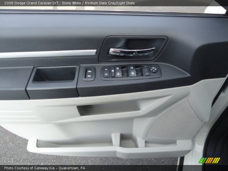 Stone White / Medium Slate Gray/Light Shale 2008 Dodge Grand Caravan SXT