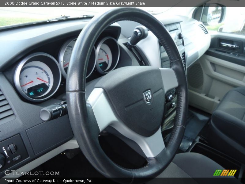 Stone White / Medium Slate Gray/Light Shale 2008 Dodge Grand Caravan SXT