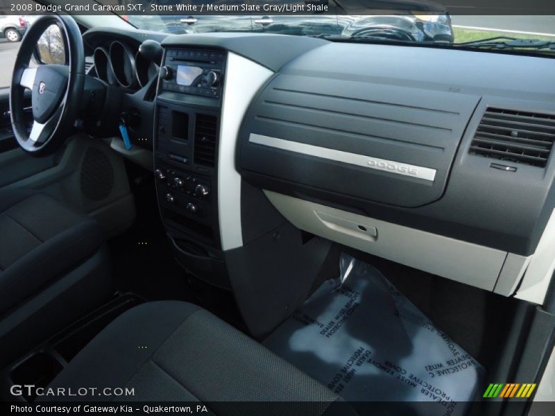 Stone White / Medium Slate Gray/Light Shale 2008 Dodge Grand Caravan SXT