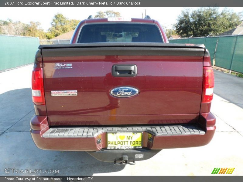 Dark Cherry Metallic / Dark Charcoal 2007 Ford Explorer Sport Trac Limited