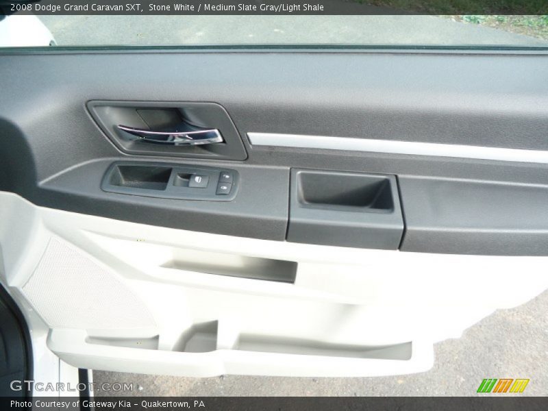 Stone White / Medium Slate Gray/Light Shale 2008 Dodge Grand Caravan SXT